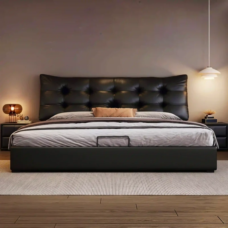 black bedstead