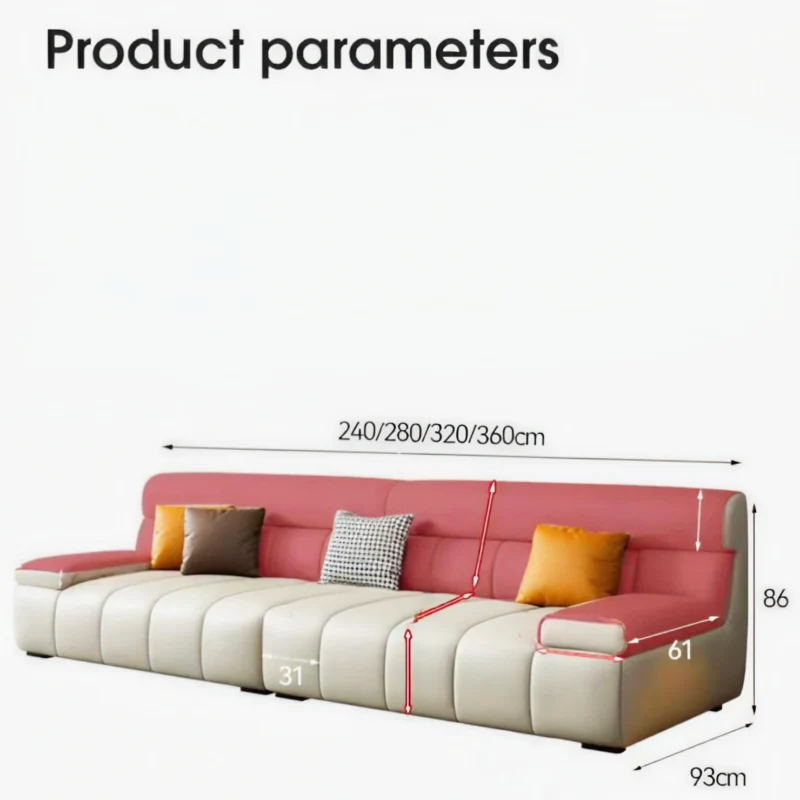 3 seater sofa size chart