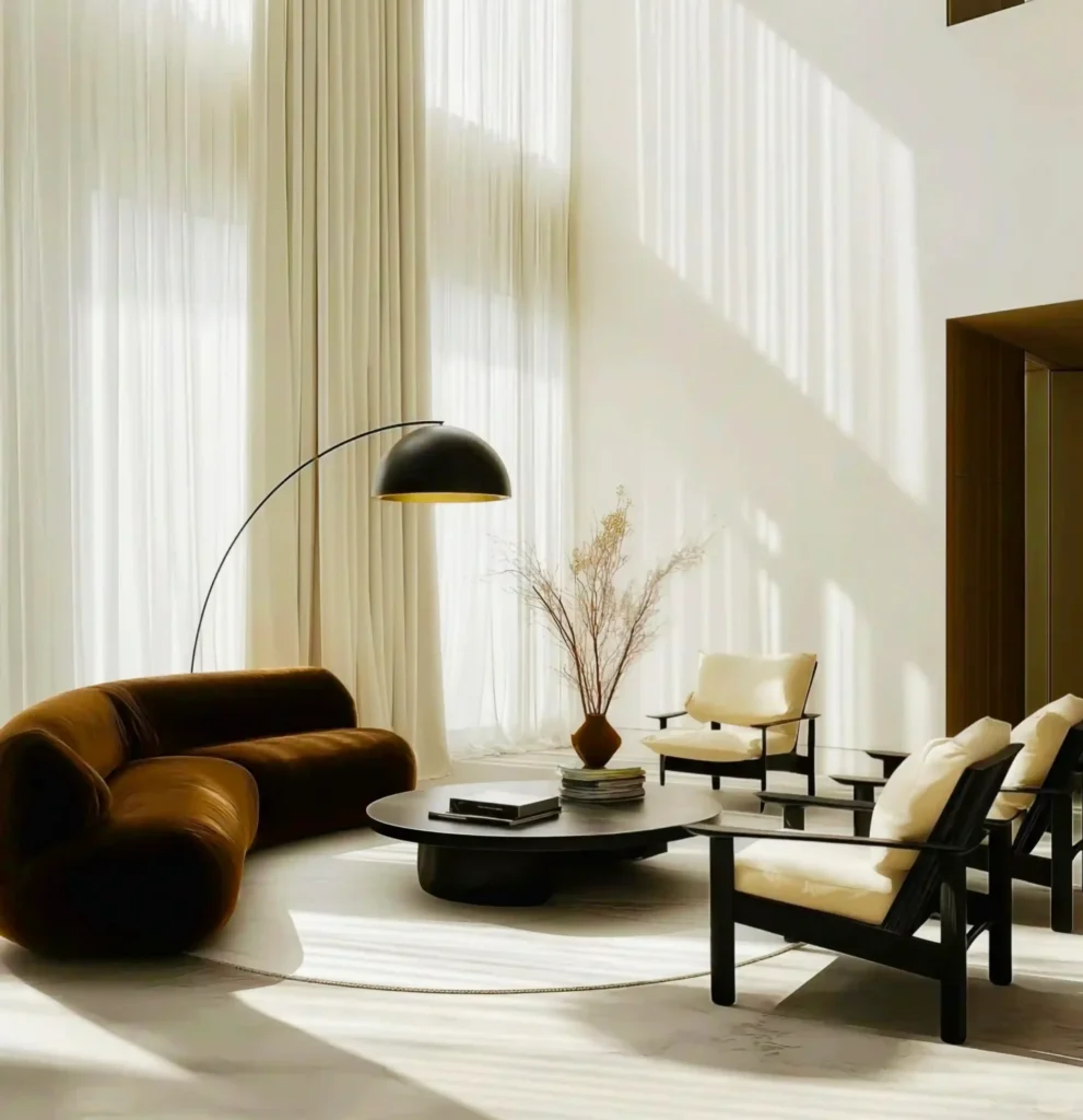 Furniture scene illustration