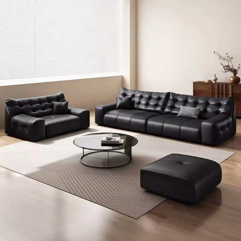 Black Sofa panoramic view