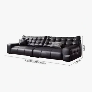 Black Sofa Dimensions