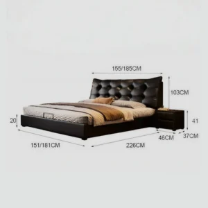 Black Bedstead Size Chart