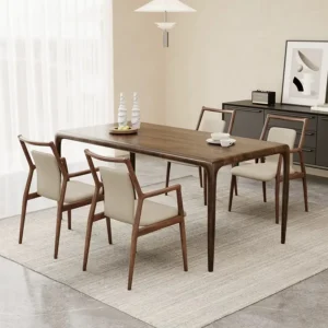 thick solid walnut dining table