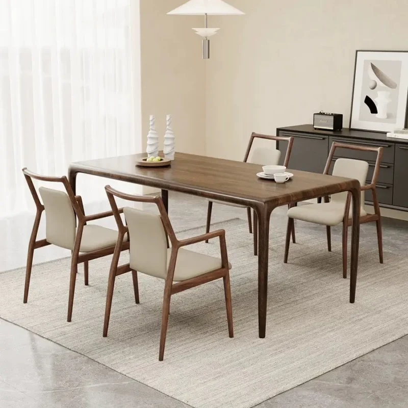 thick solid walnut dining table