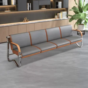 3 (16) waiting room chairs with PU leather upholstery