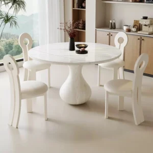 square to round convertible dining table set for 6