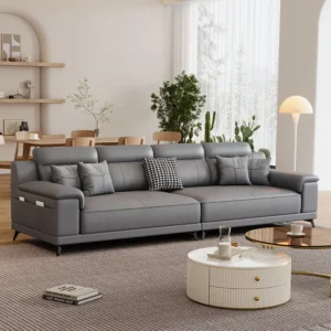 leather settee sofas high density foam