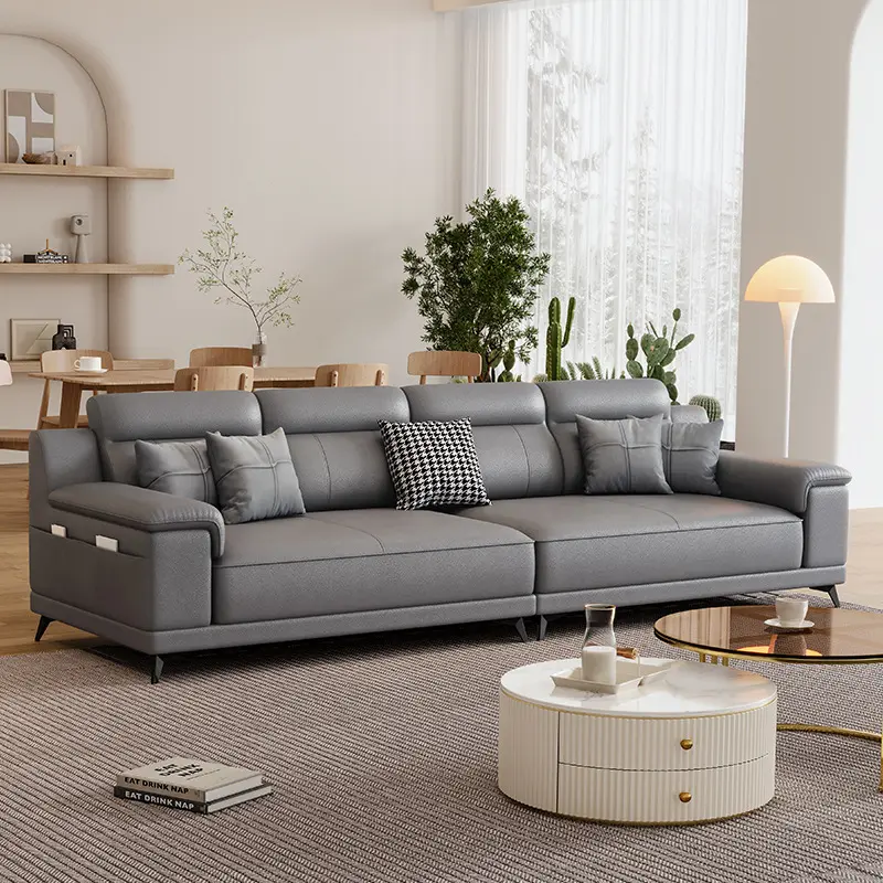 leather settee sofas high density foam