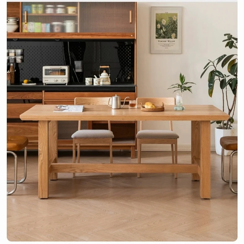 solid oak table with thick tabletop solid oak table with thick tabletop