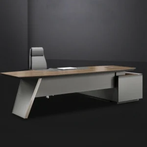 modern executive office desk with PU leather desk pad modern executive office desk with PU leather desk pad