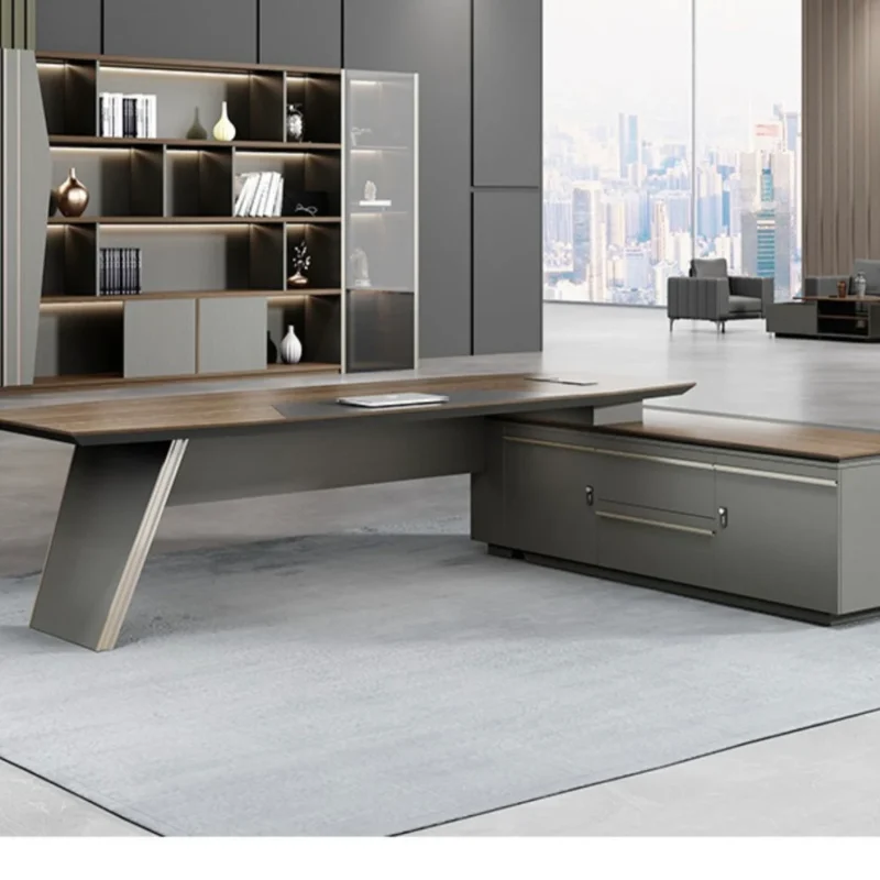 modern executive office desk with multimedia cable box modern executive office desk with multimedia cable box
