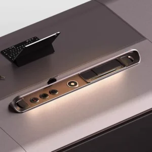 luxury executive office desk with fingerprint lock drawer