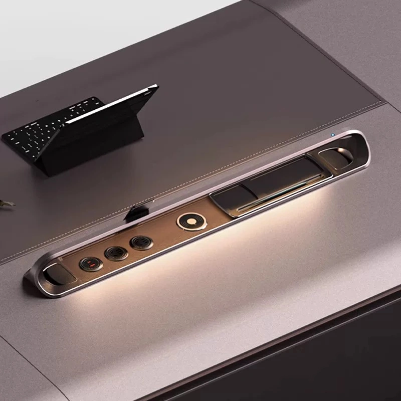 luxury executive office desk with fingerprint lock drawer