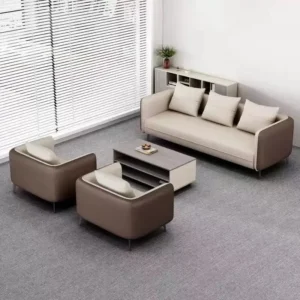 leather office sofa high back