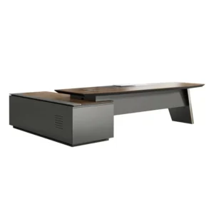 modern executive office desk with ventilated side cabinet modern executive office desk with ventilated side cabinet