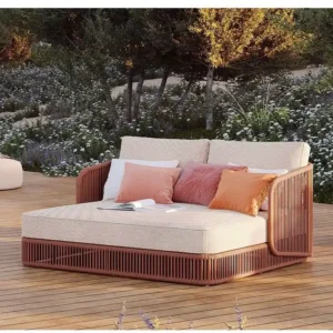 garden wicker sofa aluminum legs detail garden wicker sofa aluminum legs detail