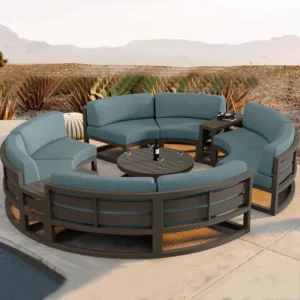 Waterproof all-aluminum patio furniture set