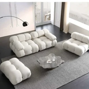 Italian fabric compression sofa