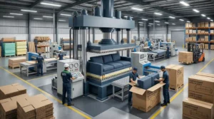 compressed sofa in a box