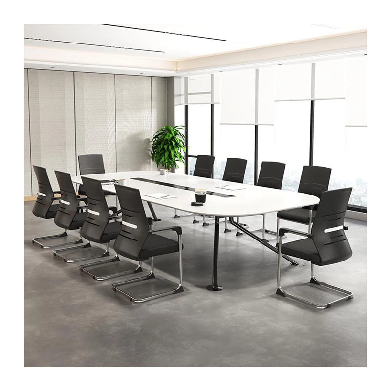 Black ergonomic sled base office chair with breathable mesh backrest