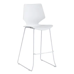 White and Grey Minimalist Office Training Chair