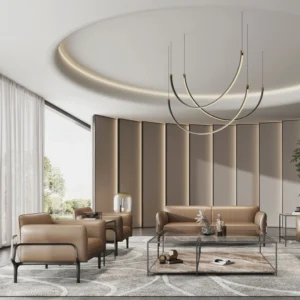 Durable commercial furniture office lounge chair for corporate waiting rooms