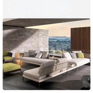 Wholesale teak outdoor sofa collection for luxury hotel and resort exterior seating