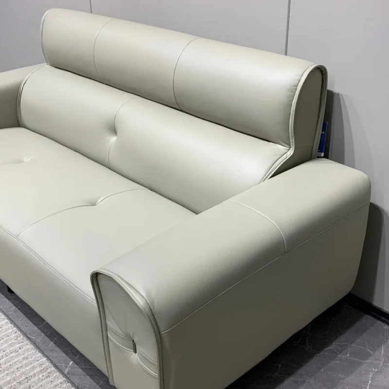 Cat-scratch resistant leather sofa surface