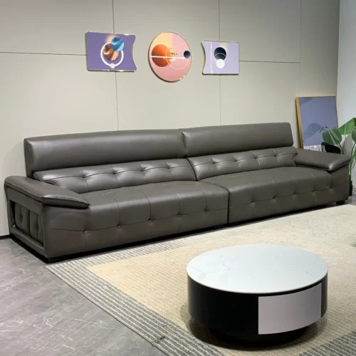 4 seater leather sofa