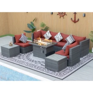 Luxury rattan outdoor furniture for villa and hotel