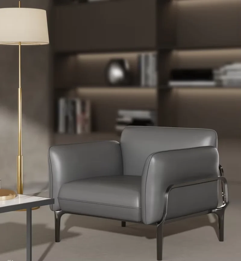 Comfortable office lounge chair featuring high-density sponge seating