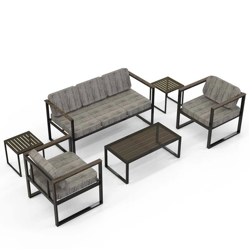 Dimensions for large, medium, and small metal patio furniture chairs and table