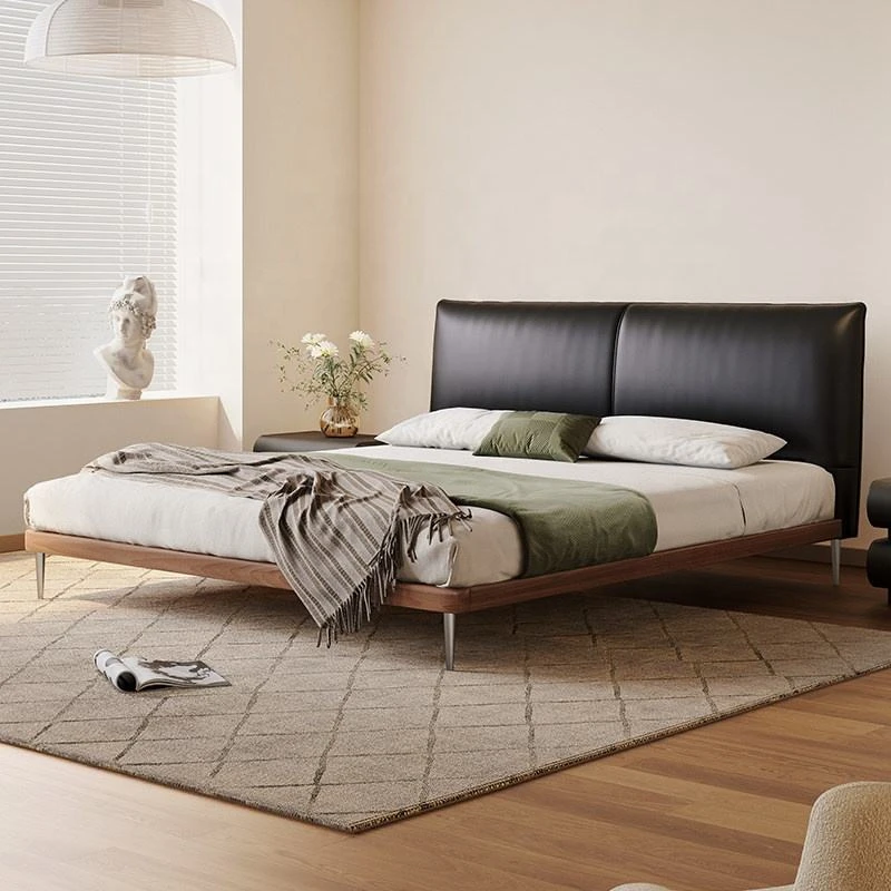 Color customizable mid century bed suitable for boutique hotels and villas